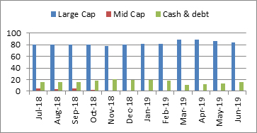 Axis Bluechip Fund Portfolio Allocation And Market Capitalisation Trend