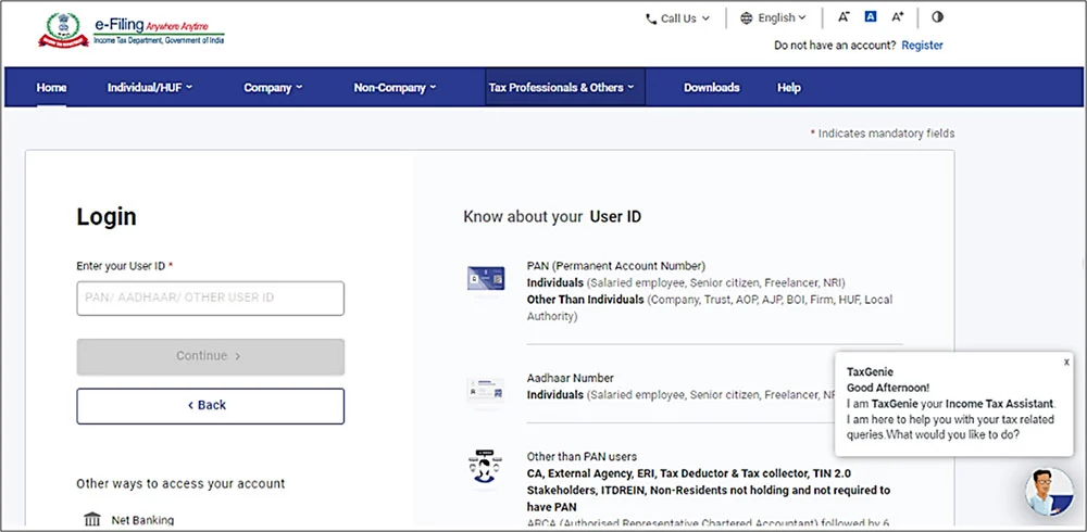 How To Check Your Income Tax Refund Status For AY 2024 25   The Income Tax Portal Step 1.webp